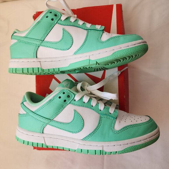 Nike Dunk Low “Green Glow” 💚 | Women’s 6 | Retro. Y2K Streetwear Cool Sneakers. - Picture 12 of 16